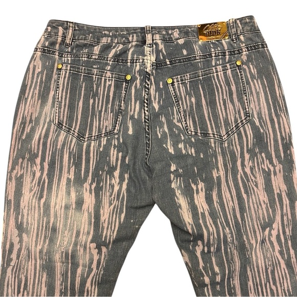 Violet & Pink Artistic Jeans Lavender Rose Striped Marilyn Monroe Unique Rare - Picture 5 of 11